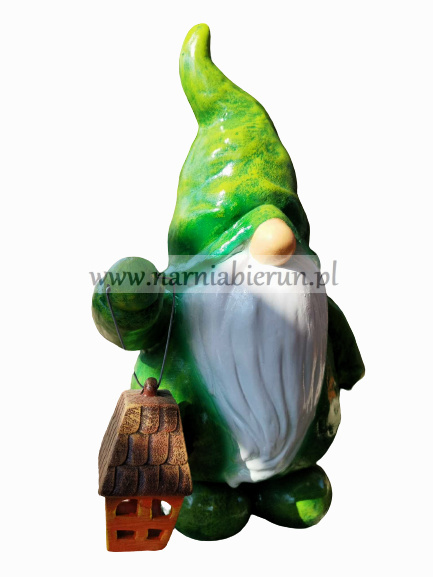 Figurka z ceramiki Krasnoludek z lampką Figurka z ceramiki Krasnoludek z lampką