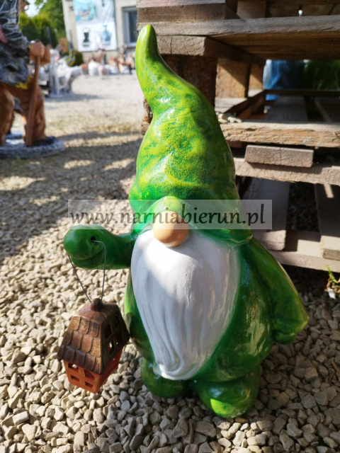 Figurka z ceramiki Krasnoludek z lampką Figurka z ceramiki Krasnoludek z lampką