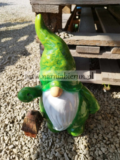 Figurka z ceramiki Krasnoludek z lampką Figurka z ceramiki Krasnoludek z lampką