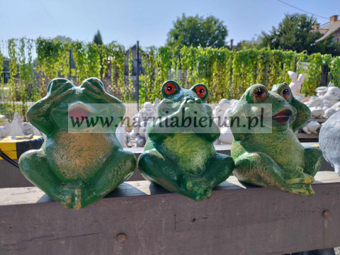 Figurka z ceramiki ŻABA nie słyszę Figurka z ceramiki ŻABA nie słyszę