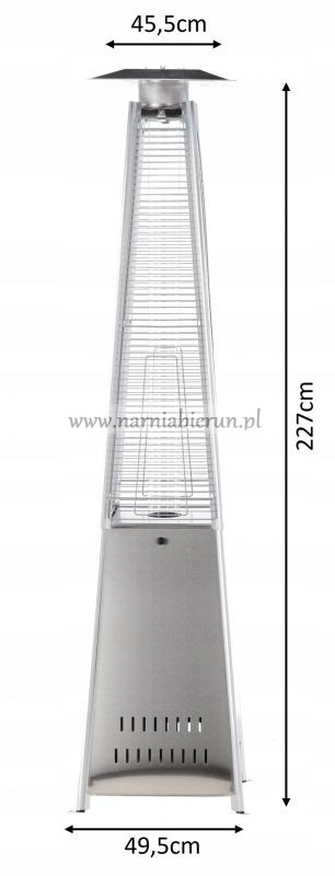 Parasol grzewczy gazowy Ogrzewacz Promiennik 227 cm 13 kW Parasol grzewczy gazowy Ogrzewacz Promiennik 227 cm 13 kW