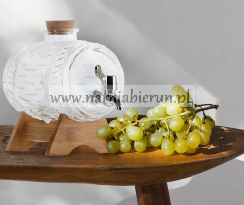 BECZUŁKA 1,5L NA DREWNIANEJ PODSTAWCE Z KRANIKIEM BECZUŁKA 1,5L NA DREWNIANEJ PODSTAWCE Z KRANIKIEM