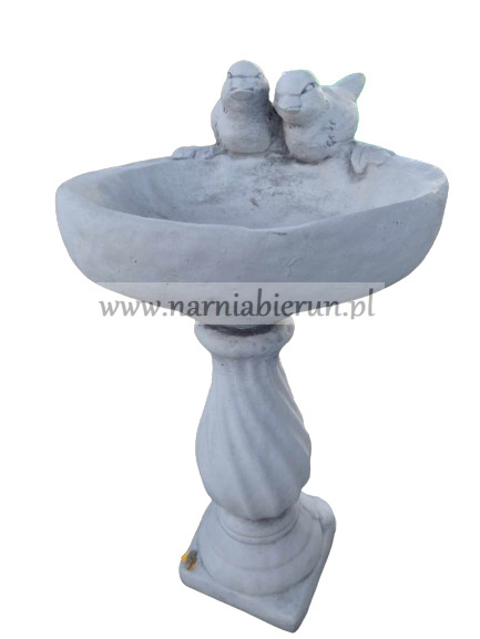 Figurka betonowa poidełko POIDŁO ptaki na kolumnie 51 cm Figurka betonowa poidełko POIDŁO ptaki na kolumnie 51 cm