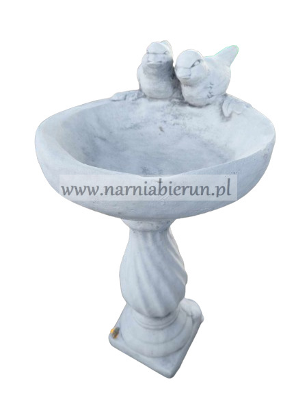 Figurka betonowa poidełko POIDŁO ptaki na kolumnie 51 cm Figurka betonowa poidełko POIDŁO ptaki na kolumnie 51 cm