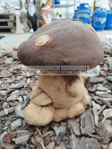 Figurka betonowa GRZYB Z BIEDRONKĄ 30 cm
