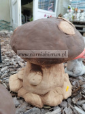 Figurka betonowa GRZYB Z BIEDRONKĄ 30 cm
