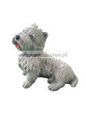 Figurka betonowa PIES MALTAŃCZYK WEST 30 cm