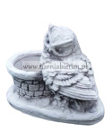 Figurka betonowa donica SOWA Z DONICZKĄ 18 cm