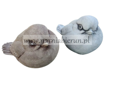 Figurka betonowa gruby PTAK gruby wróbel 15 cm Figurka betonowa gruby PTAK gruby wróbel 15 cm