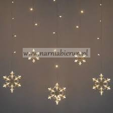 Kurtyna świetlna girlanda świecąca LED Śnieżynki 5M 156LED Kurtyna świetlna girlanda świecąca LED Śnieżynki 5M 156LED
