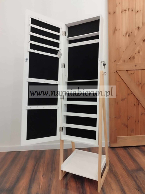 Stylowa Toaletka Szafka na biżuterię z lustrem Lustro Stylowa Toaletka Szafka na biżuterię z lustrem Lustro