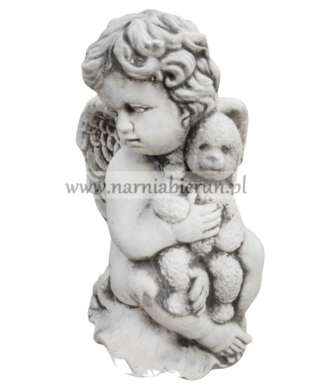 Figurka betonowa ANIOŁEK Z MISIEM ANIOŁ 36 cm Figurka betonowa ANIOŁEK Z MISIEM ANIOŁ 36 cm