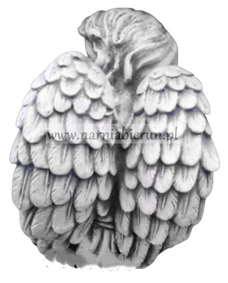 Figurka betonowa ANIOŁ SIEDZĄCY DUŻY 34 cm Figurka betonowa ANIOŁ SIEDZĄCY DUŻY 34 cm