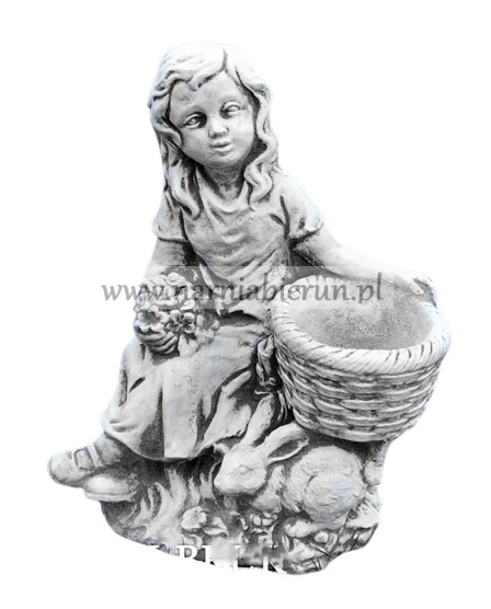 Figurka betonowa donica DZIEWCZYNKA Z KOSZEM 34 cm Figurka betonowa donica DZIEWCZYNKA Z KOSZEM 34 cm