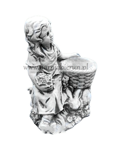 Figurka betonowa donica DZIEWCZYNKA Z KOSZEM 34 cm Figurka betonowa donica DZIEWCZYNKA Z KOSZEM 34 cm