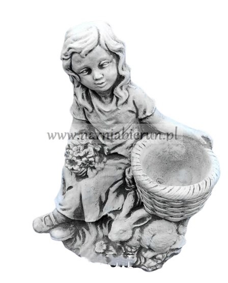Figurka betonowa donica DZIEWCZYNKA Z KOSZEM 34 cm Figurka betonowa donica DZIEWCZYNKA Z KOSZEM 34 cm