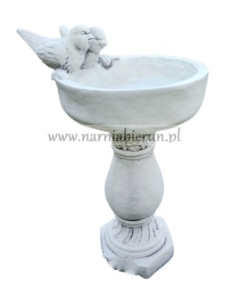 Figurka ogrodowa betonowa Figura Poidło dwa ptaki na kolumnie