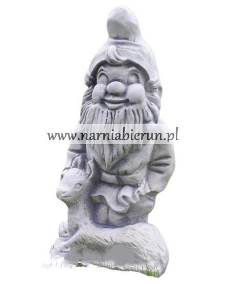 Figurka ogrodowa betonowa KRASNOLUDEK SKRZAT TROLL KRASNAL Z SARNĄ SARENKĄ H38 Figurka ogrodowa betonowa KRASNOLUDEK SKRZAT TROLL KRASNAL Z SARNĄ SARENKĄ H38