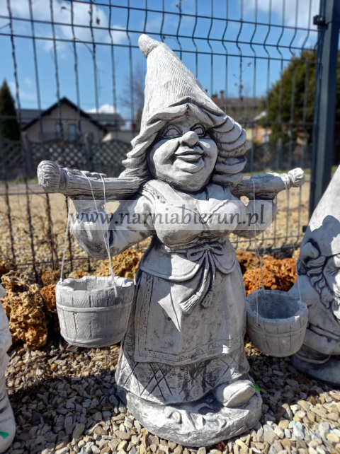 Figurka betonowa KRASNALOWA z doniczkami 75 cm Figurka betonowa KRASNALOWA z doniczkami 75 cm