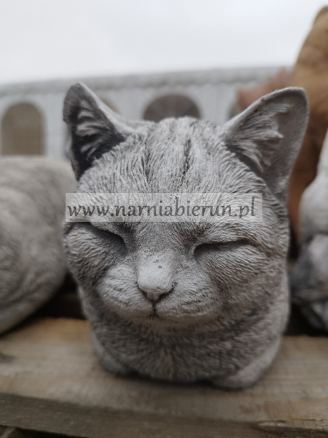 Figurka betonowa Kot kotek śpiący 33 cm Figurka betonowa Kot kotek śpiący 33 cm