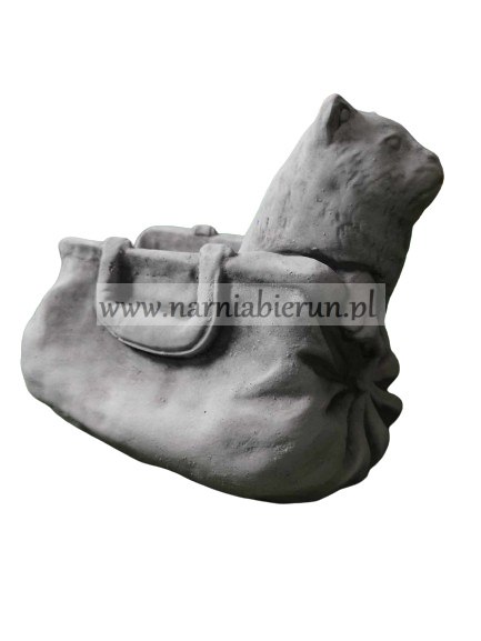 Figurka betonowa donica doniczka KOT W TORBIE h32 Figurka betonowa donica doniczka KOT W TORBIE h32