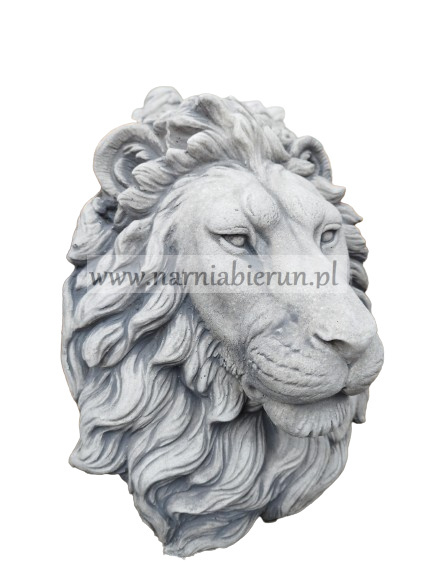 Figurka ogrodowa betonowa LEW GŁOWA LWA H40 Figurka ogrodowa betonowa LEW GŁOWA LWA H40