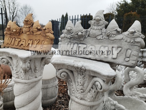 Figurka betonowa skrzat krasnal troll SKRZATY WITAMY 42 cm Figurka betonowa skrzat krasnal troll SKRZATY WITAMY 42 cm
