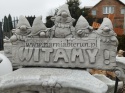 Figurka betonowa skrzat krasnal troll SKRZATY WITAMY 42 cm