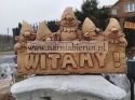 Figurka betonowa skrzat krasnal troll SKRZATY WITAMY 42 cm