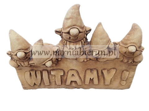 Figurka betonowa skrzat krasnal troll SKRZATY WITAMY 42 cm Figurka betonowa skrzat krasnal troll SKRZATY WITAMY 42 cm