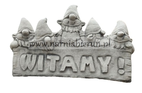 Figurka betonowa skrzat krasnal troll SKRZATY WITAMY 42 cm Figurka betonowa skrzat krasnal troll SKRZATY WITAMY 42 cm