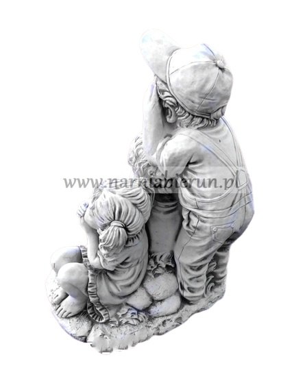 Figurka betonowa chłopak dziewczyna dziecko TRÓJKA DZIECI 46 cm Figurka betonowa chłopak dziewczyna dziecko TRÓJKA DZIECI 46 cm