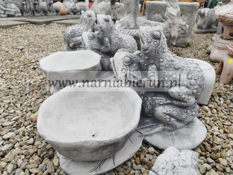Figurka ogrodowa betonowa DONICA ŻABA Z DONICĄ H19 Figurka ogrodowa betonowa DONICA ŻABA Z DONICĄ H19