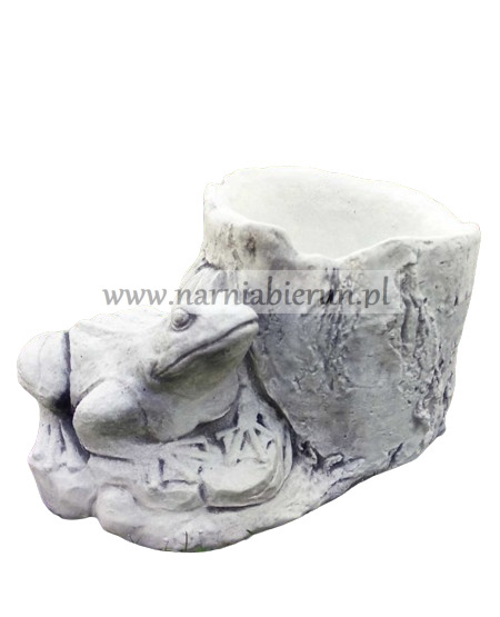Figurka betonowa ŻABA Z DONICĄ 19 cm Figurka betonowa ŻABA Z DONICĄ 19 cm