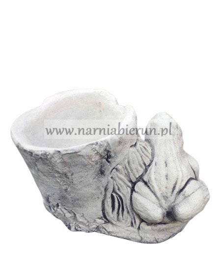 Figurka betonowa ŻABA Z DONICĄ 19 cm Figurka betonowa ŻABA Z DONICĄ 19 cm
