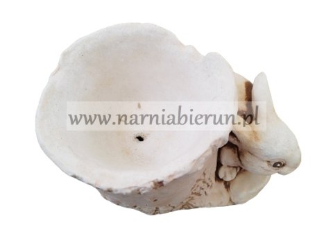 Figurka betonowa ZAJĄC Z DONICĄ 19 cm Figurka betonowa ZAJĄC Z DONICĄ 19 cm